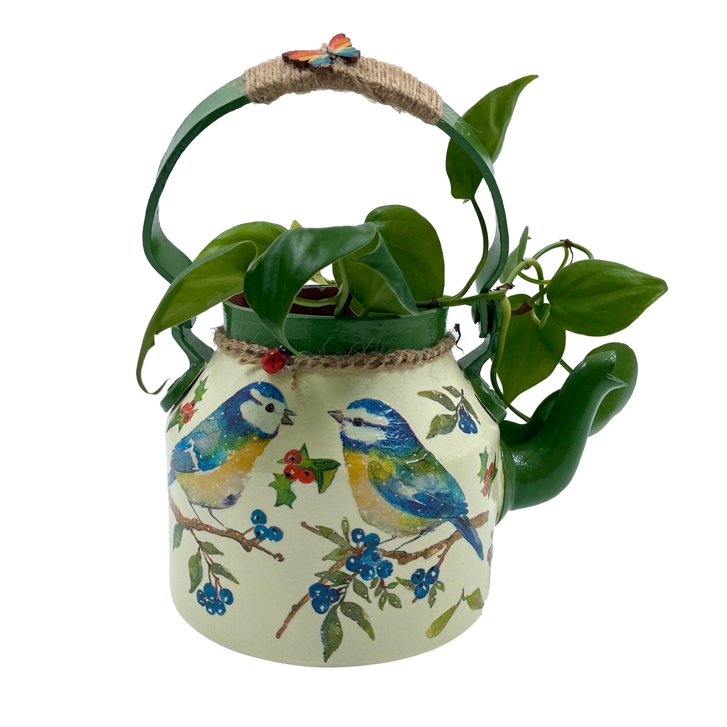 The Weaver's Nest Beautifully Hand Crafted Kettle Planter