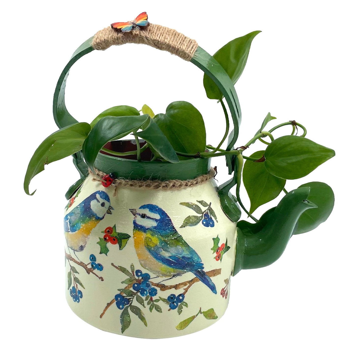 The Weaver's Nest Beautifully Hand Crafted Kettle Planter