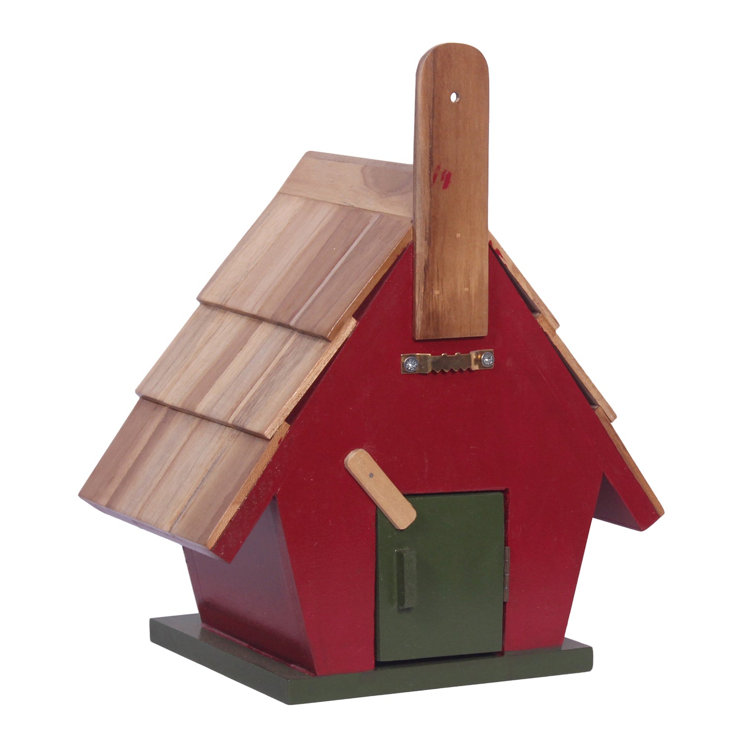 The Weaver's Nest Teak Wood Roof Bird House