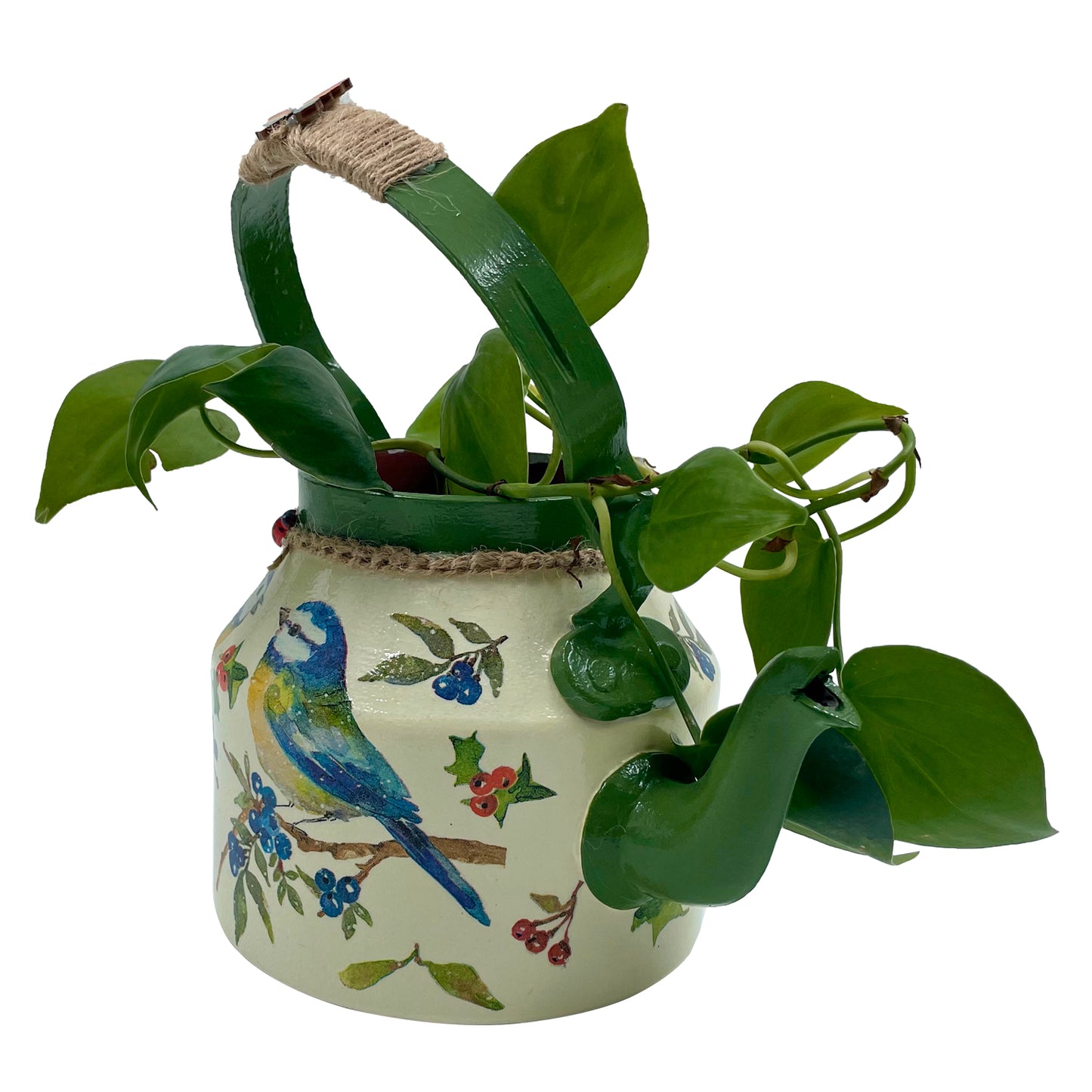 The Weaver's Nest Beautifully Hand Crafted Kettle Planter