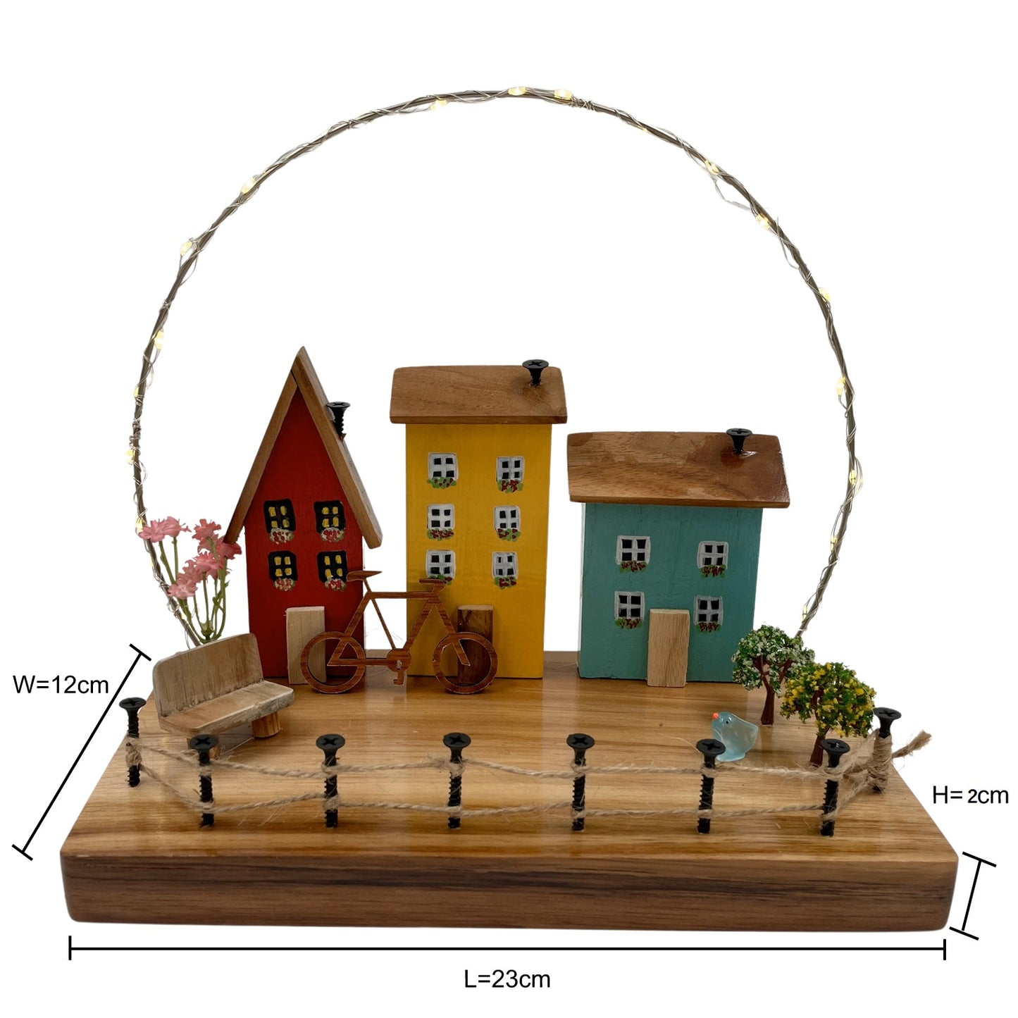 The Weaver's Nest Wooden Houses with String Lights