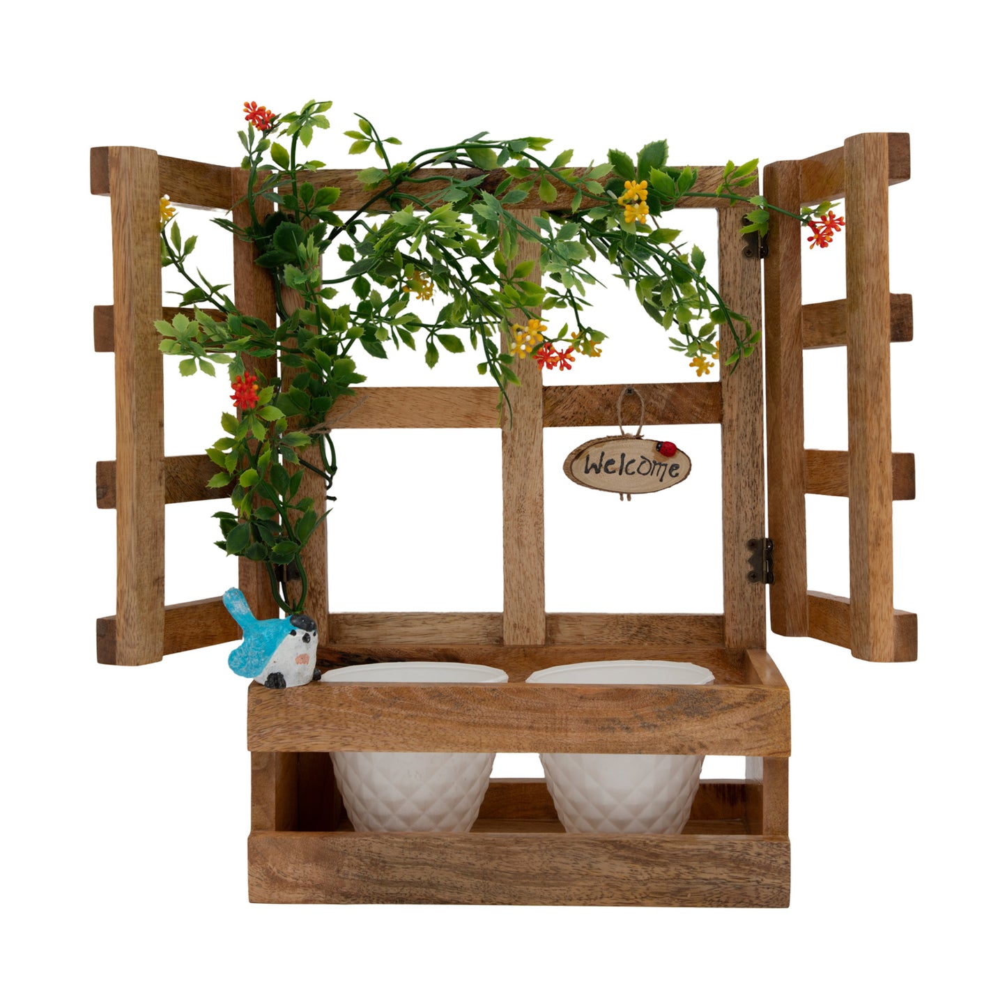 The Weaver’s Nest Wooden Window Planter