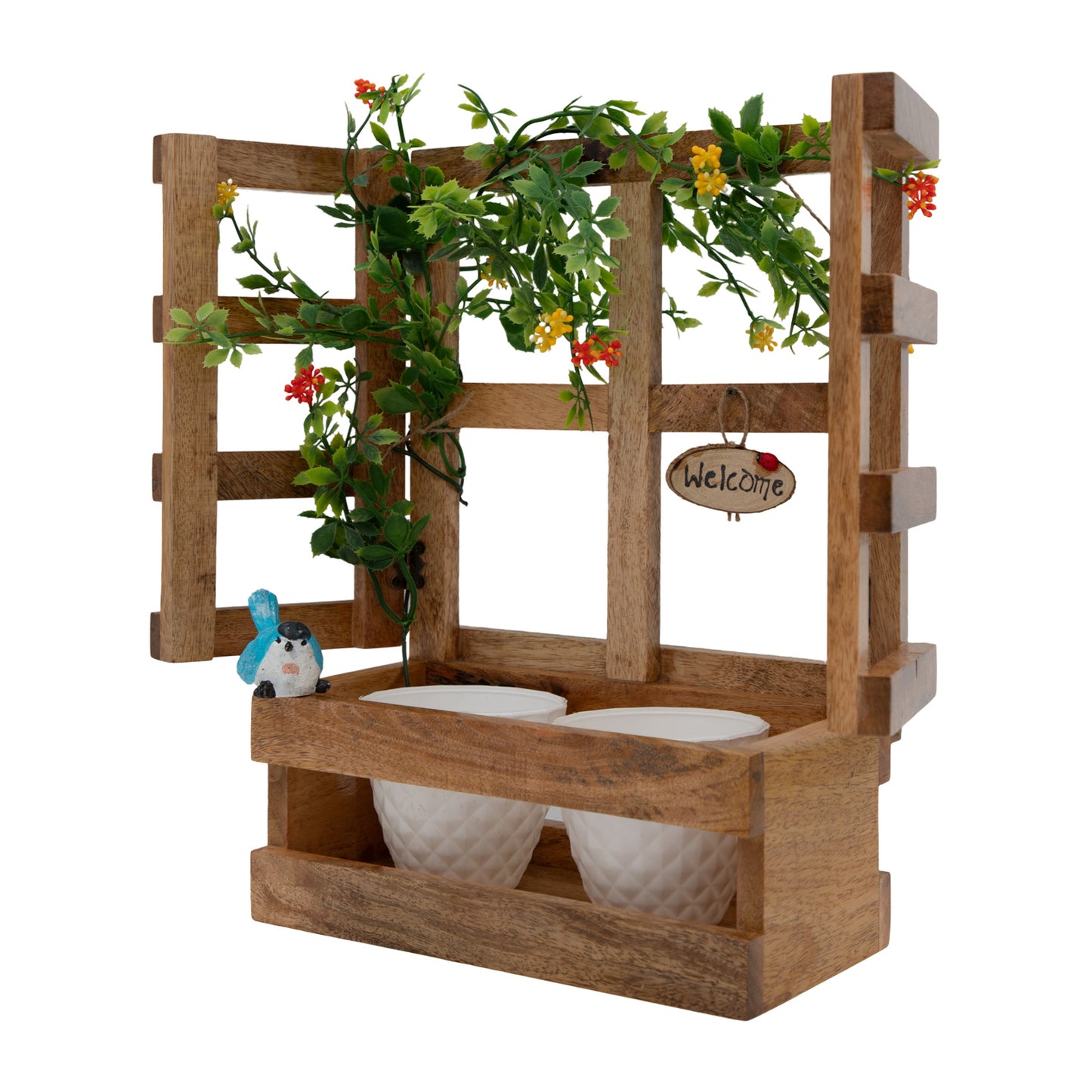 The Weaver’s Nest Wooden Window Planter
