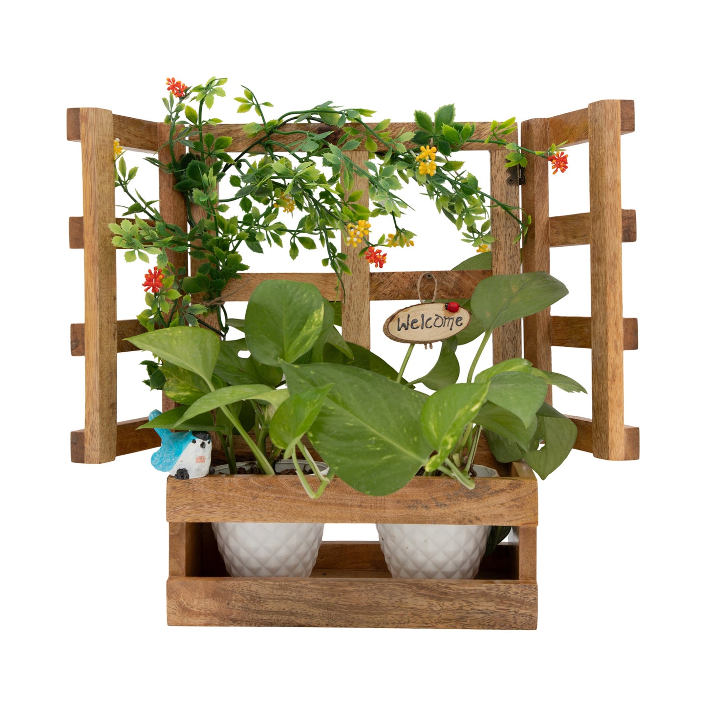 The Weaver’s Nest Wooden Window Planter