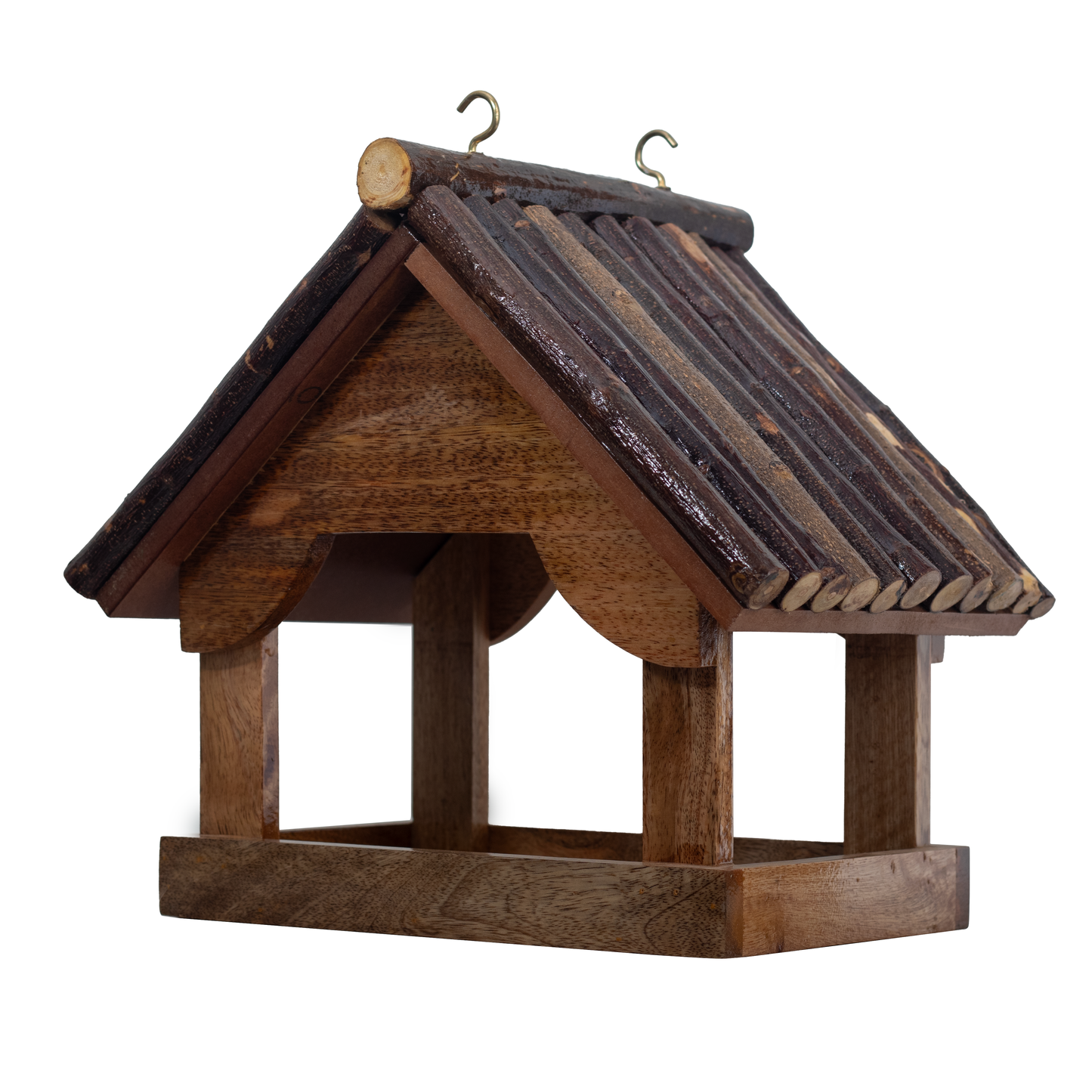 The Weaver's Nest Rustic Wooden Birdfeeder