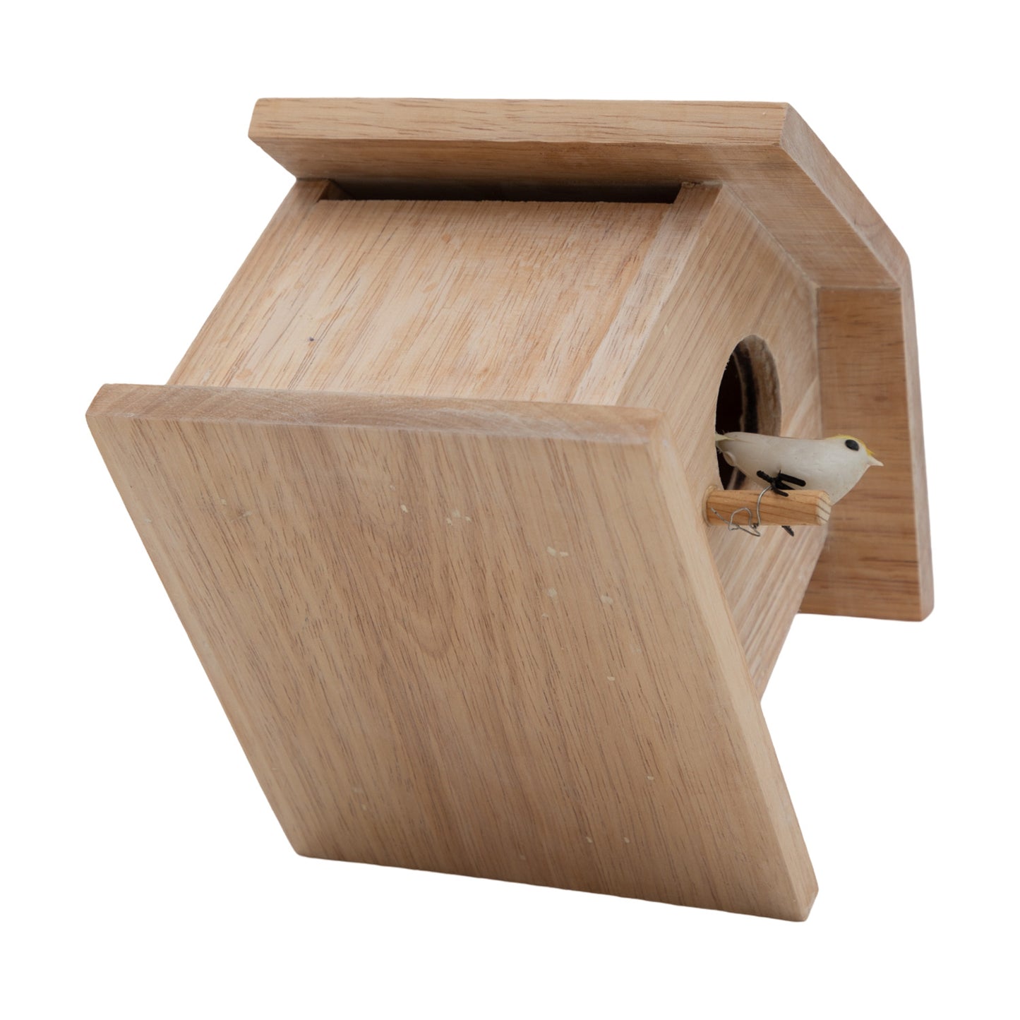 The Weaver's Nest Hut Shaped Pine Wood Bird House -1