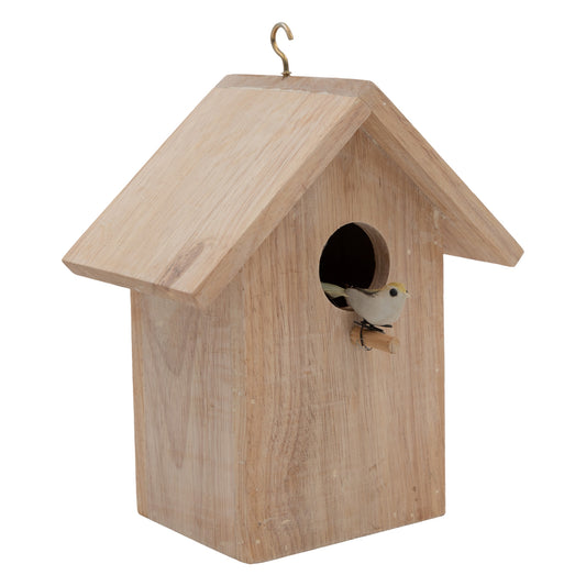 The Weaver's Nest Hut Shaped Pine Wood Bird House -2