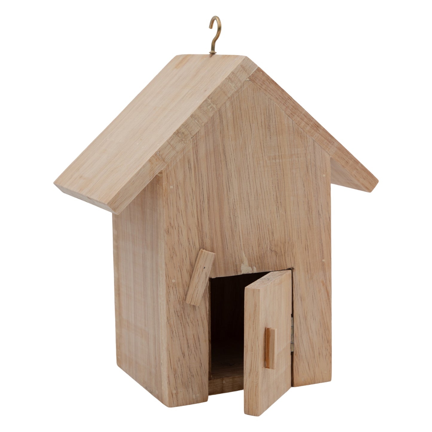 The Weaver's Nest Pine Wood Bird House Style 2 + Hut Shaped Pine Wood Bird House -1 + Hut Shaped Pine Wood Bird House -2