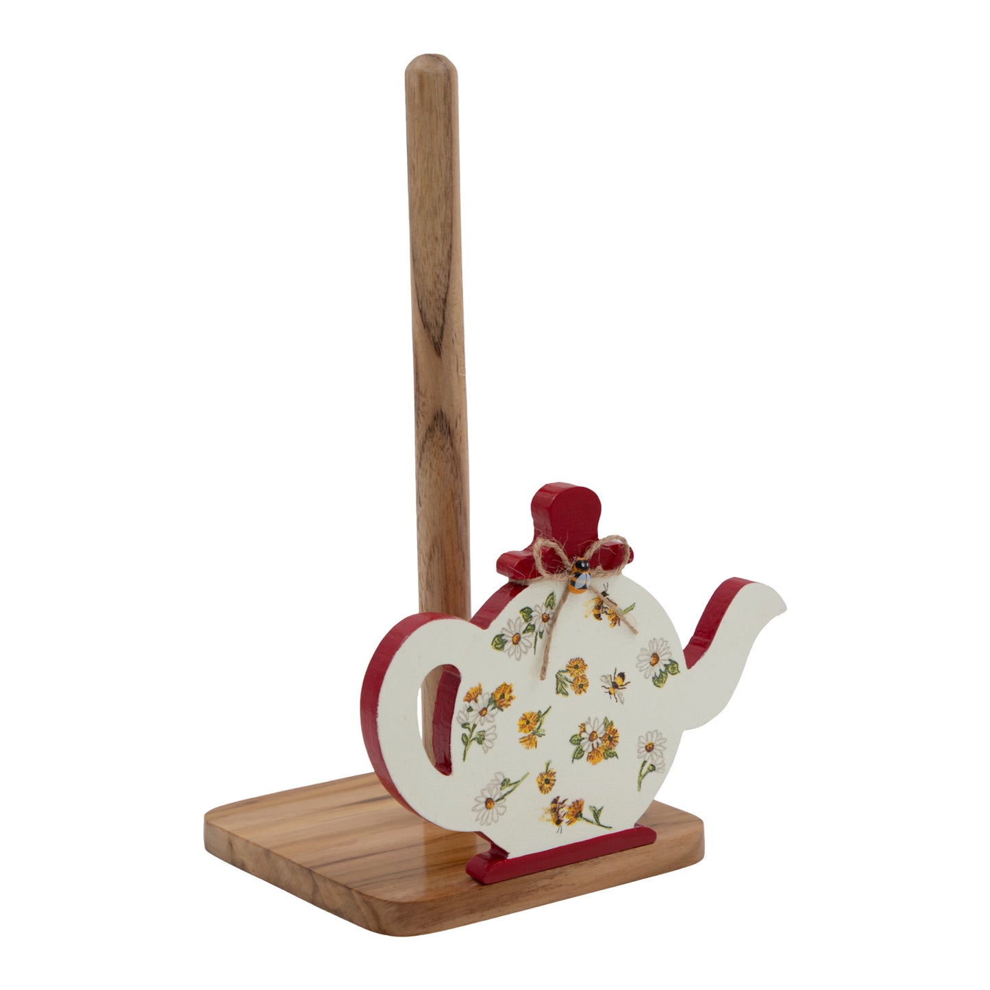 The Weaver's Nest Red Kettle Kitchen Roll Holder
