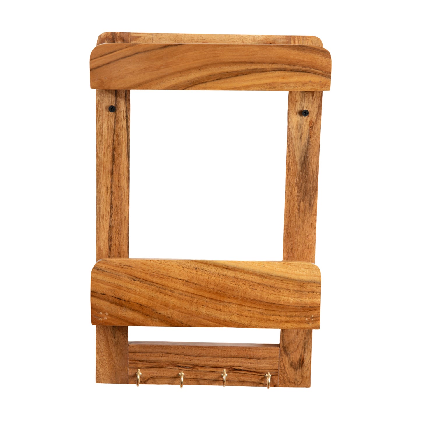 The Weaver's Nest Solid Wood Triple Roll Paper Towel Holder + Rolling Pin and Board Stand, Chakla Belan Stand - KC4