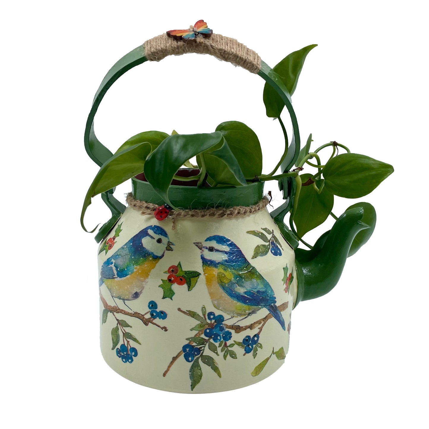 The Weaver's Nest Beautifully Hand Crafted Kettle Planter