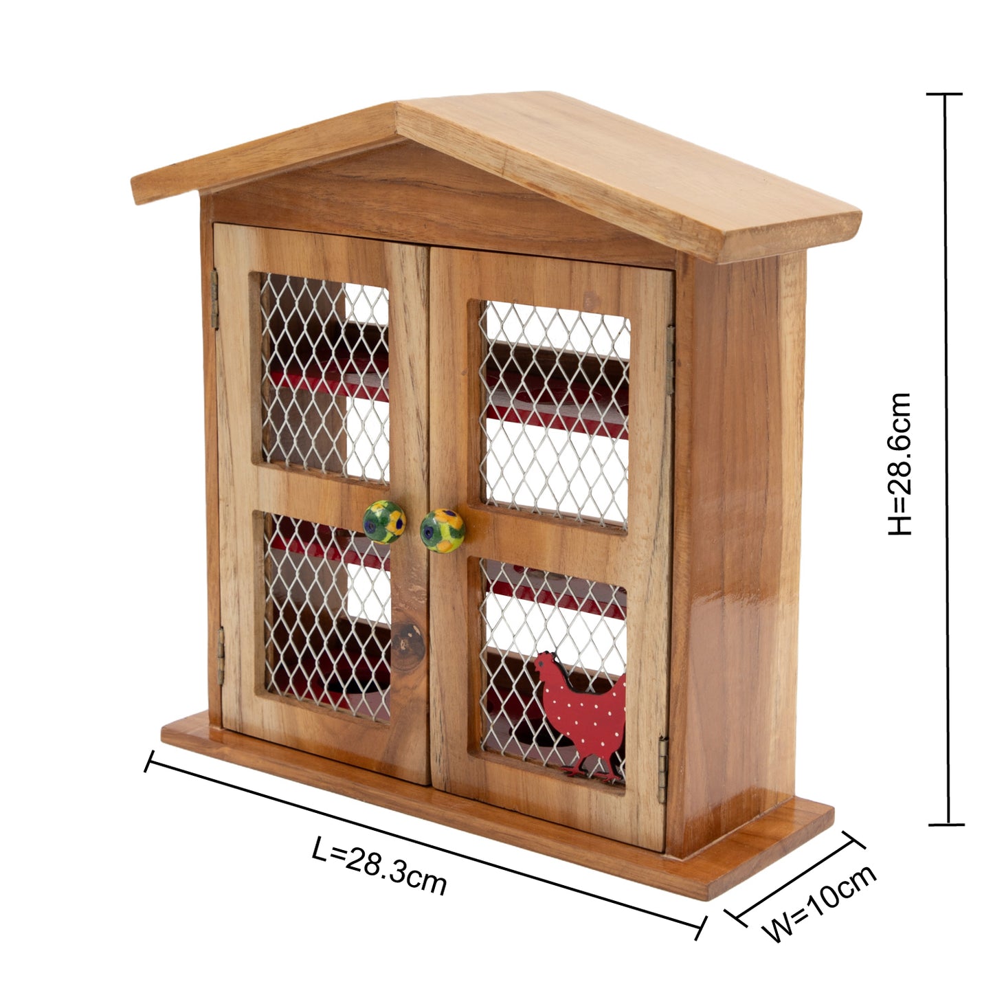 The Weaver's Nest Wooden House Egg Rack Holder / Egg Storage