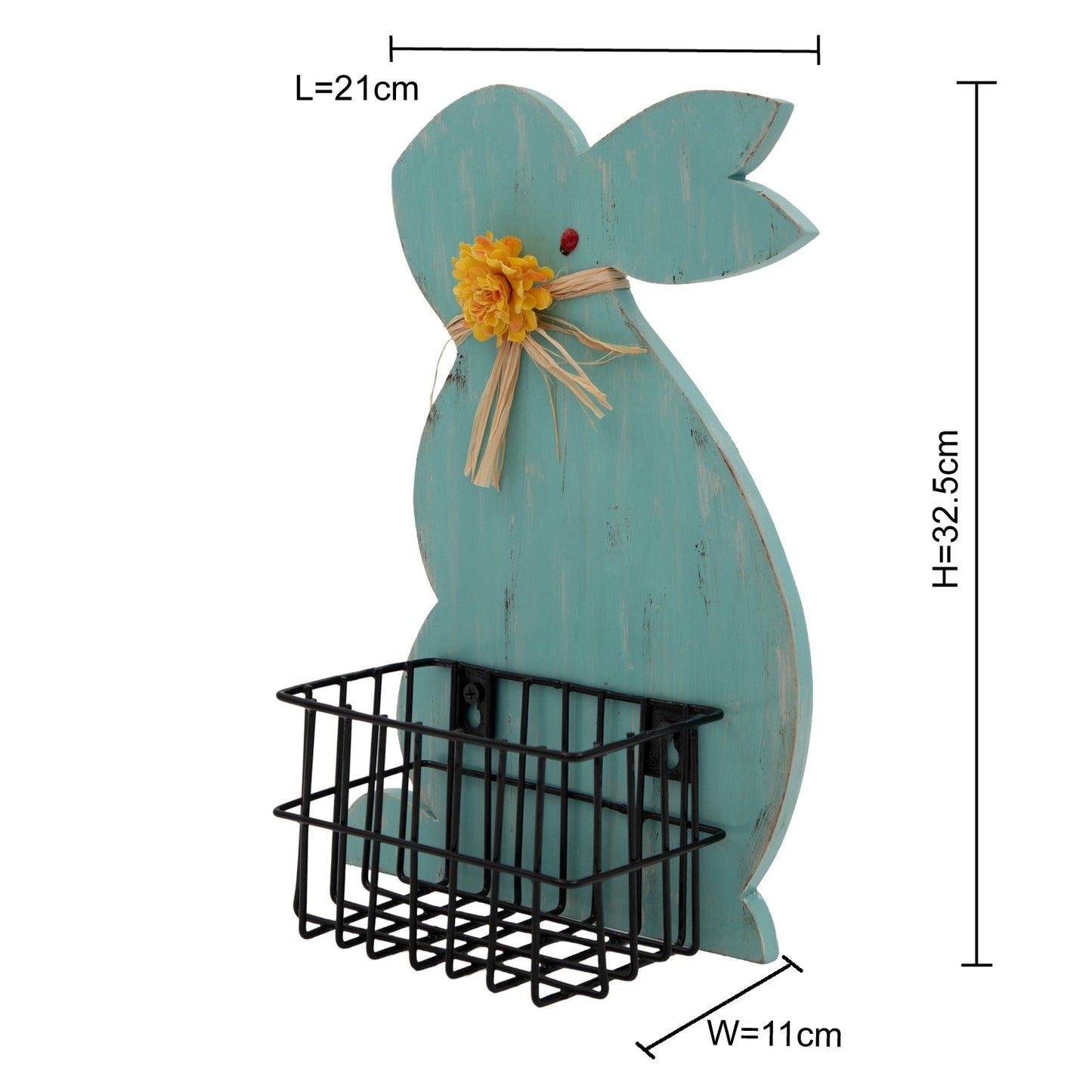 The Weaver's Nest Wooden Bunny Egg Holder / Egg Storage