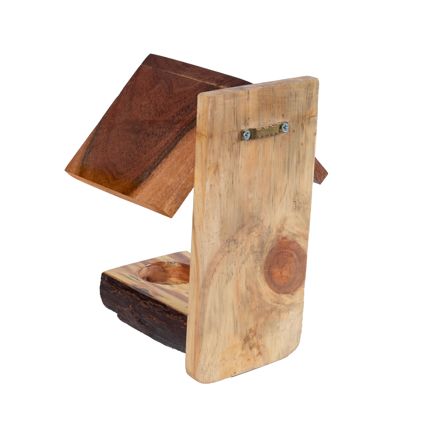 The Weaver's Nest Wooden Log Bird Feeder