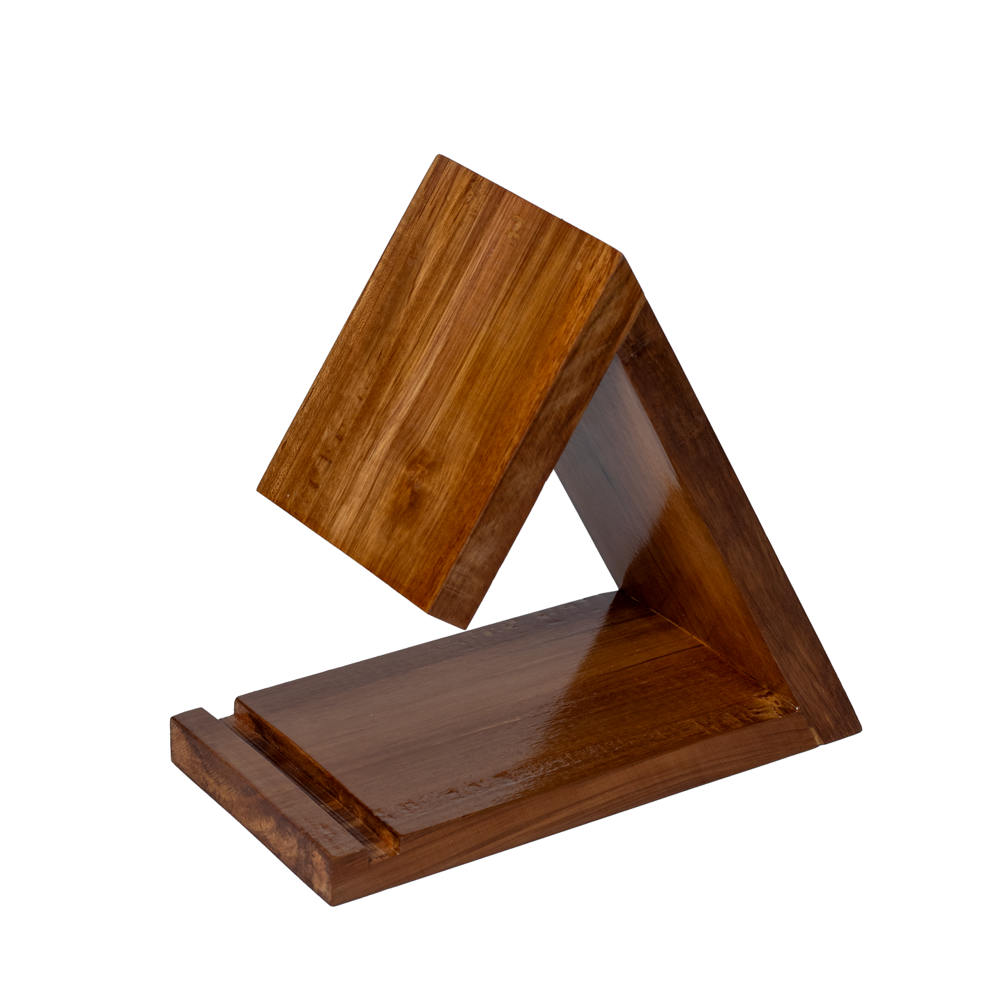 Wooden Book Holder Triangle Bookstand, Triangle Book Holder, Nightstand Bookmark, Rustic Bookstand, Gift for Book Lover, Tabletop Bookstand, Office Decor