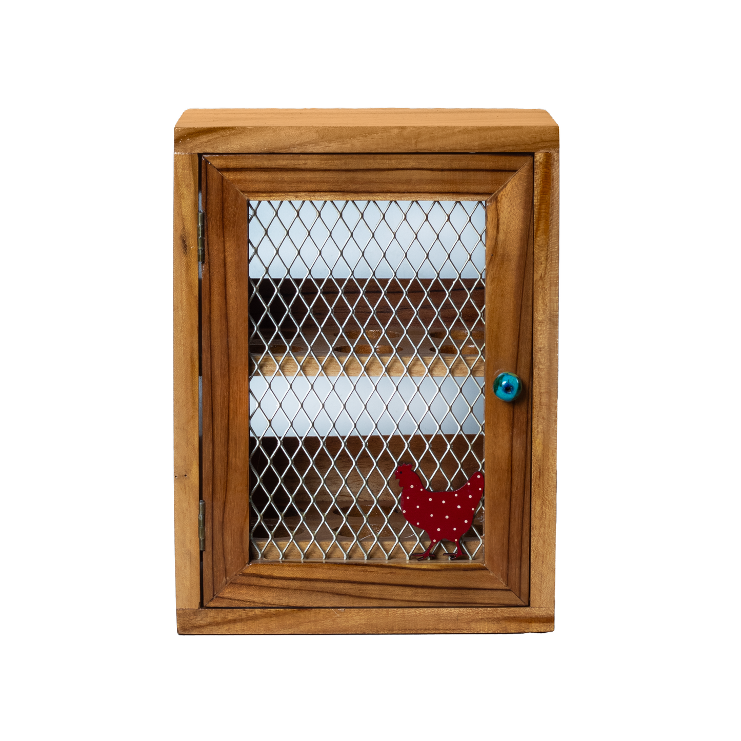 The Weaver's Nest Wooden Egg Cabinet, Organizer and Holder