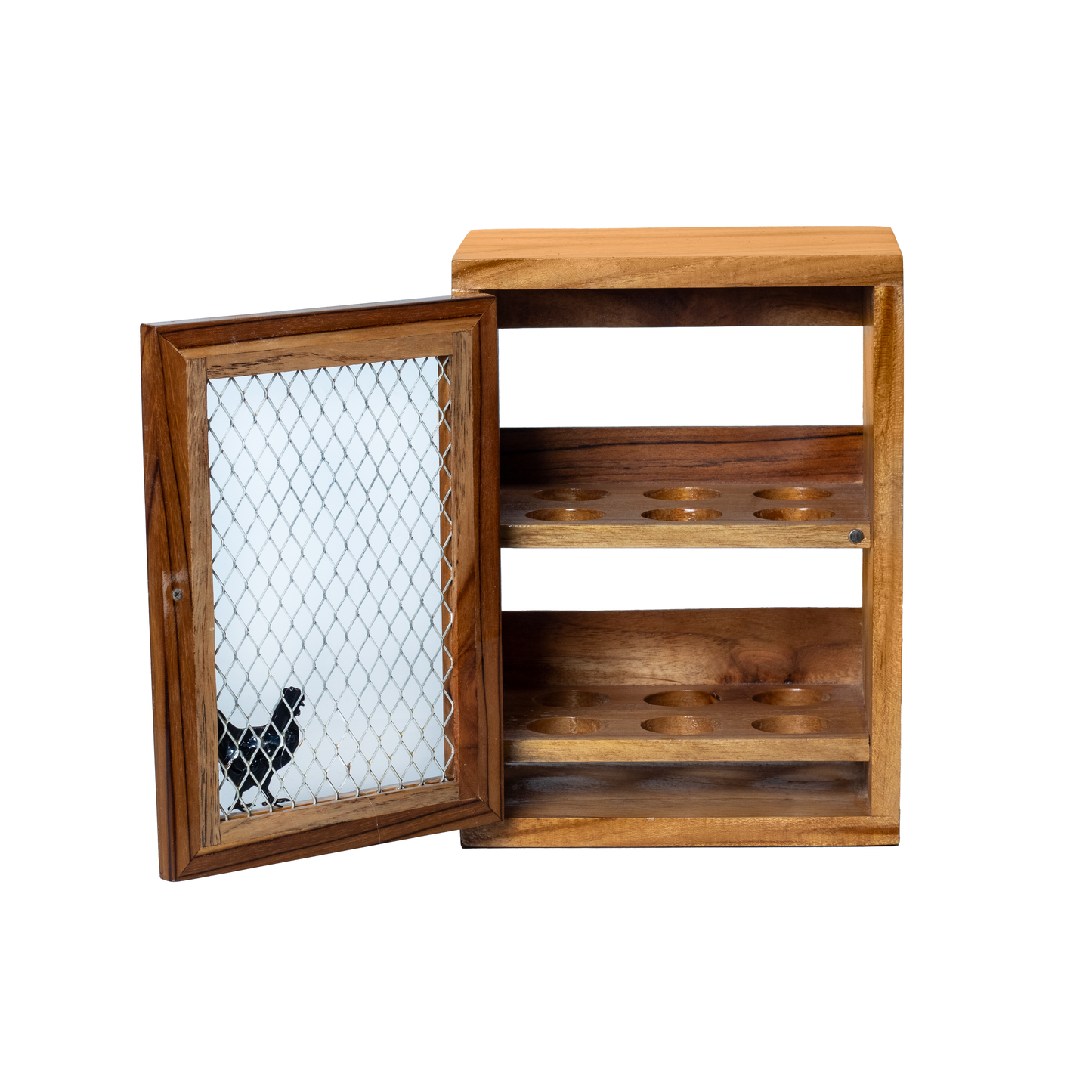 The Weaver's Nest Wooden Egg Cabinet, Organizer and Holder