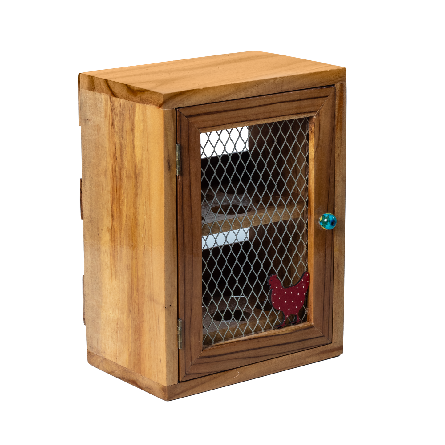 The Weaver's Nest Wooden Egg Cabinet, Organizer and Holder