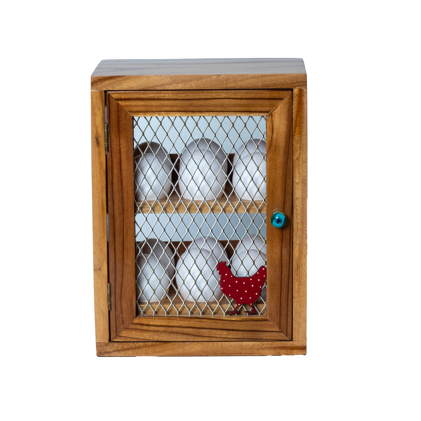 The Weaver's Nest Wooden Egg Cabinet, Organizer and Holder