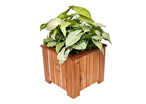 The Weaver's Nest Wooden Planter Box, Flower Pot Holder for Home, Restaurants, Hotels, Garden, Balcony, Patio