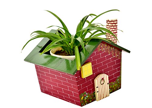 Wooden Handpainted Decorative Multi Utility Storage Planter - The Weavers Nest