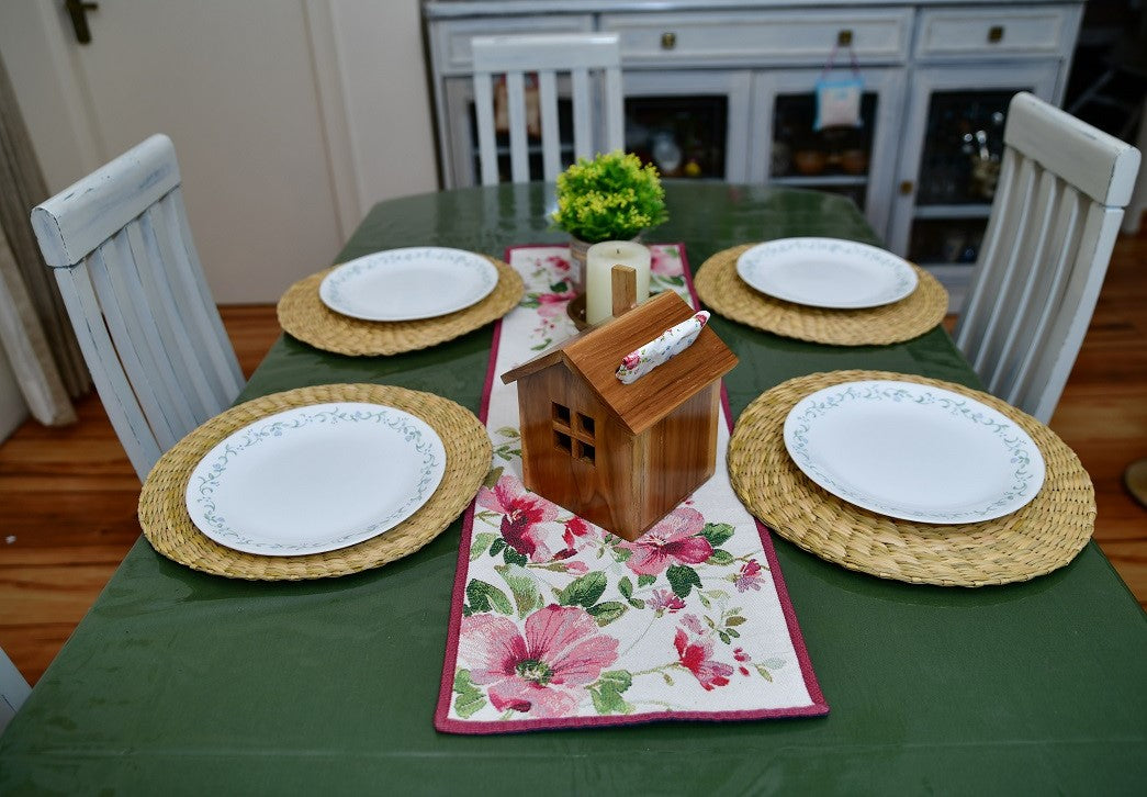 The Weaver's Nest House Shaped Napkin Holder - Teak Wood Napkin Holders For Tables - Kitchen Napkin Dispenser - Kitchen Accessories