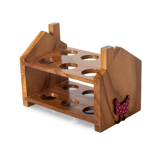 The Weaver's Nest Wooden Egg Organizer / Egg Storage Small
