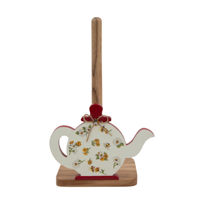 The Weaver's Nest Red Kettle Kitchen Roll Holder