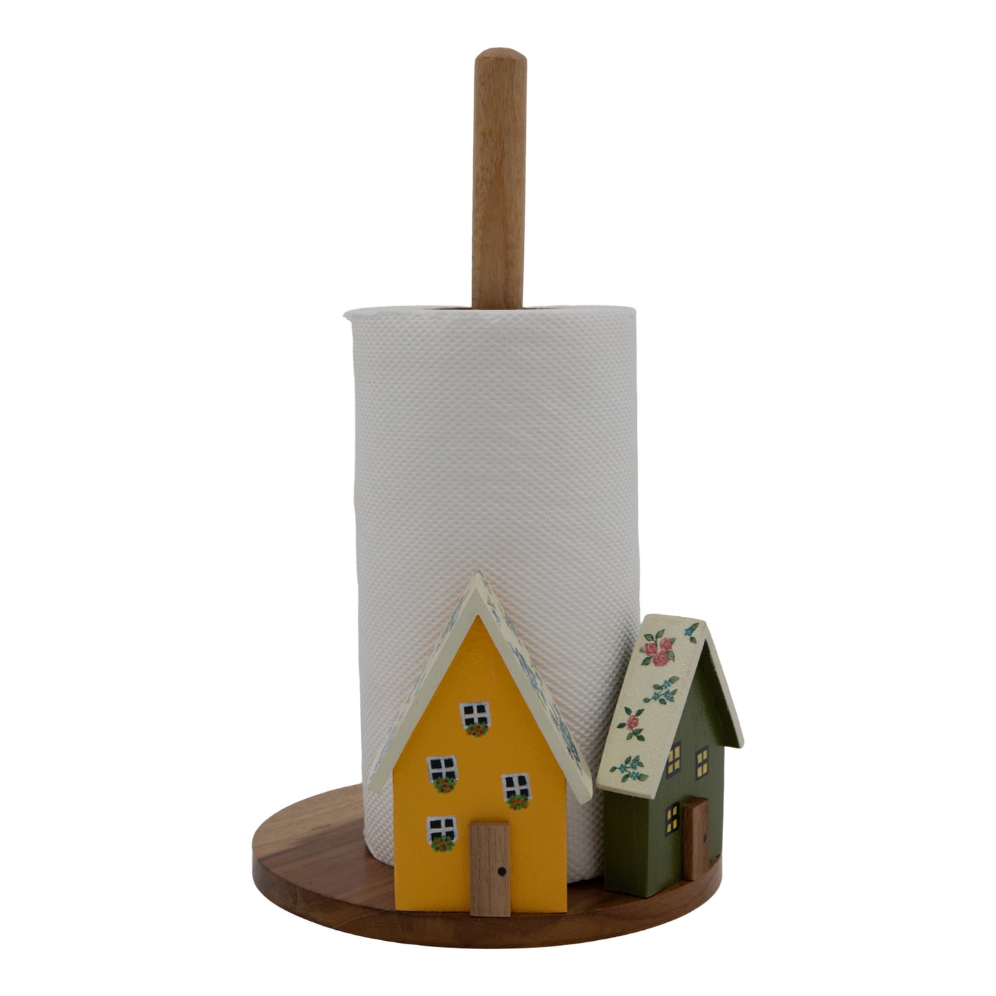 The Weaver's Nest Floral Roof Houses Kitchen Towel Holder