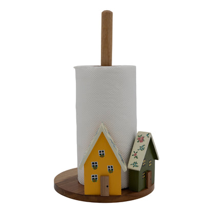 The Weaver's Nest Floral Roof Houses Kitchen Towel Holder