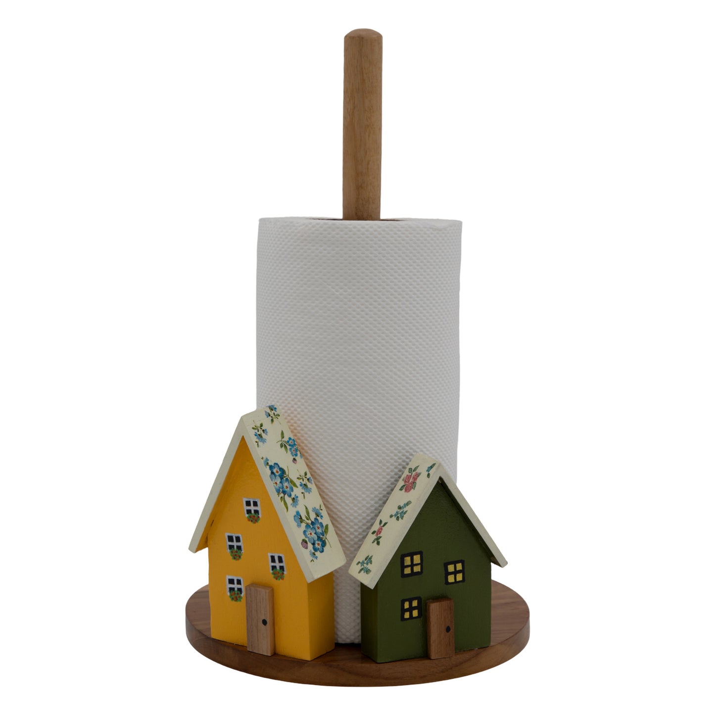 The Weaver's Nest Floral Roof Houses Kitchen Towel Holder