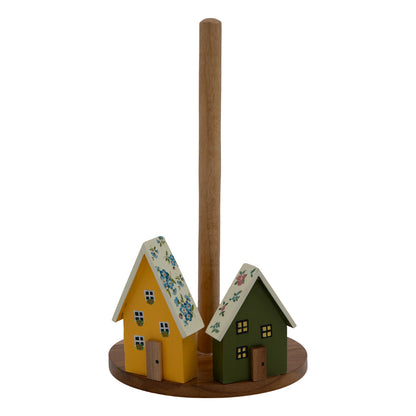 The Weaver's Nest Floral Roof Houses Kitchen Towel Holder