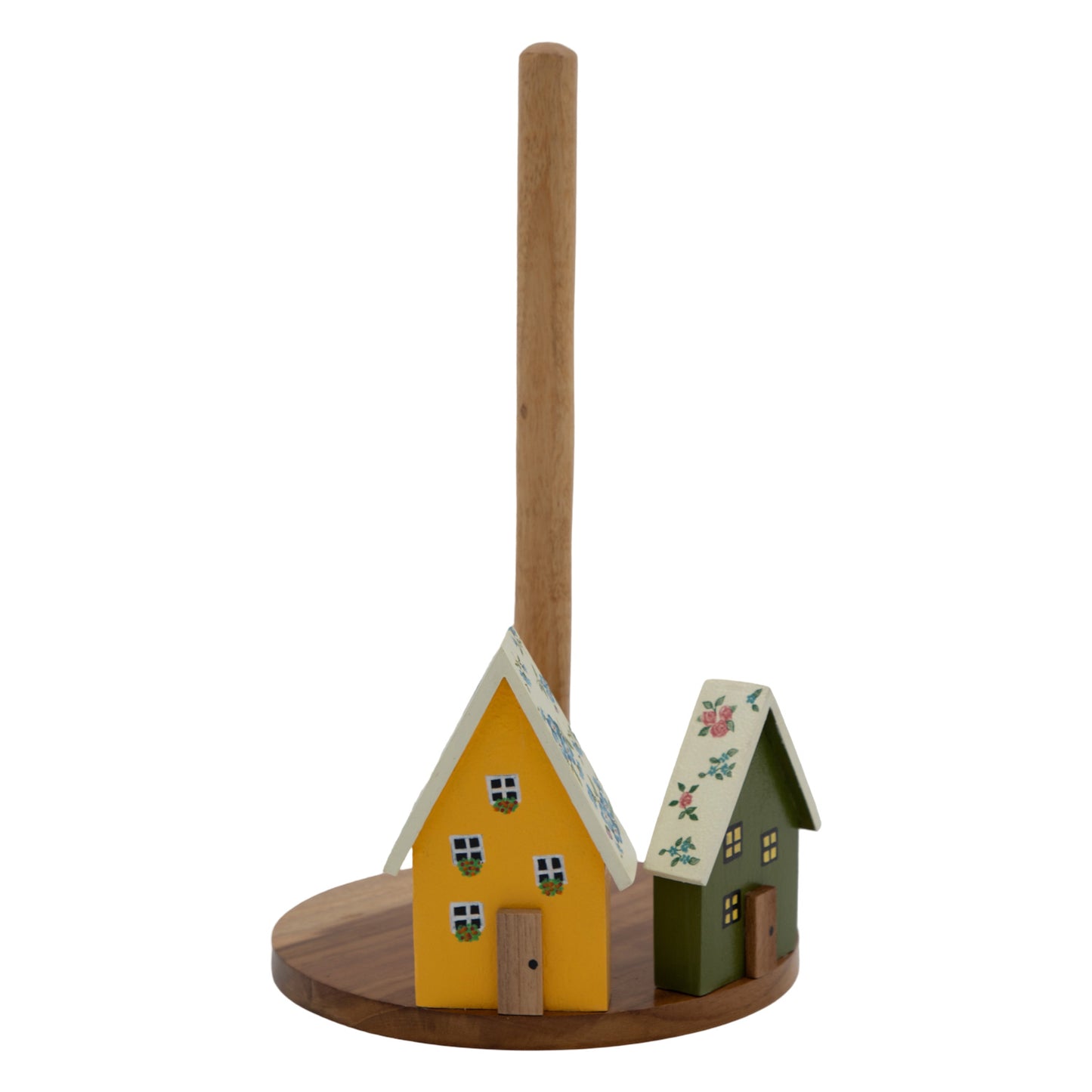 The Weaver's Nest Floral Roof Houses Kitchen Towel Holder