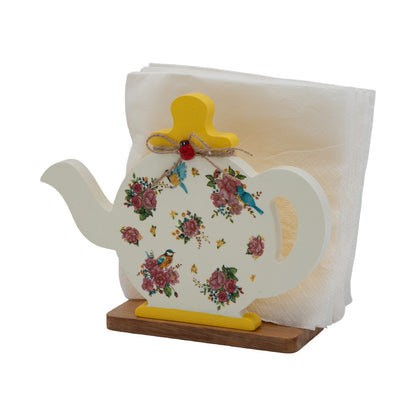 The Weaver's Nest Yellow Kettle Napkin Holder