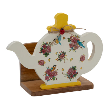 The Weaver's Nest Yellow Kettle Napkin Holder