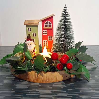 The Weaver's Nest Vintage Double House Candle Decor | Christmas Special