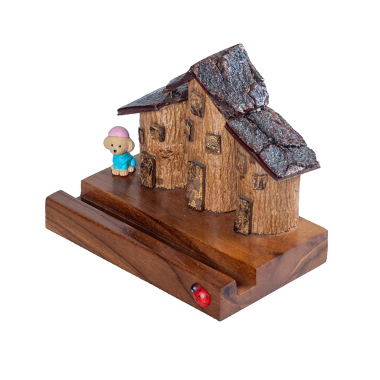 Rustic Houses in a Row Mobile Holder
