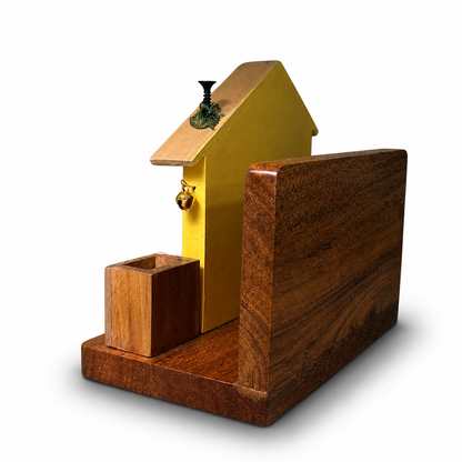 Toothpick and Napkin Holder Yellow House
