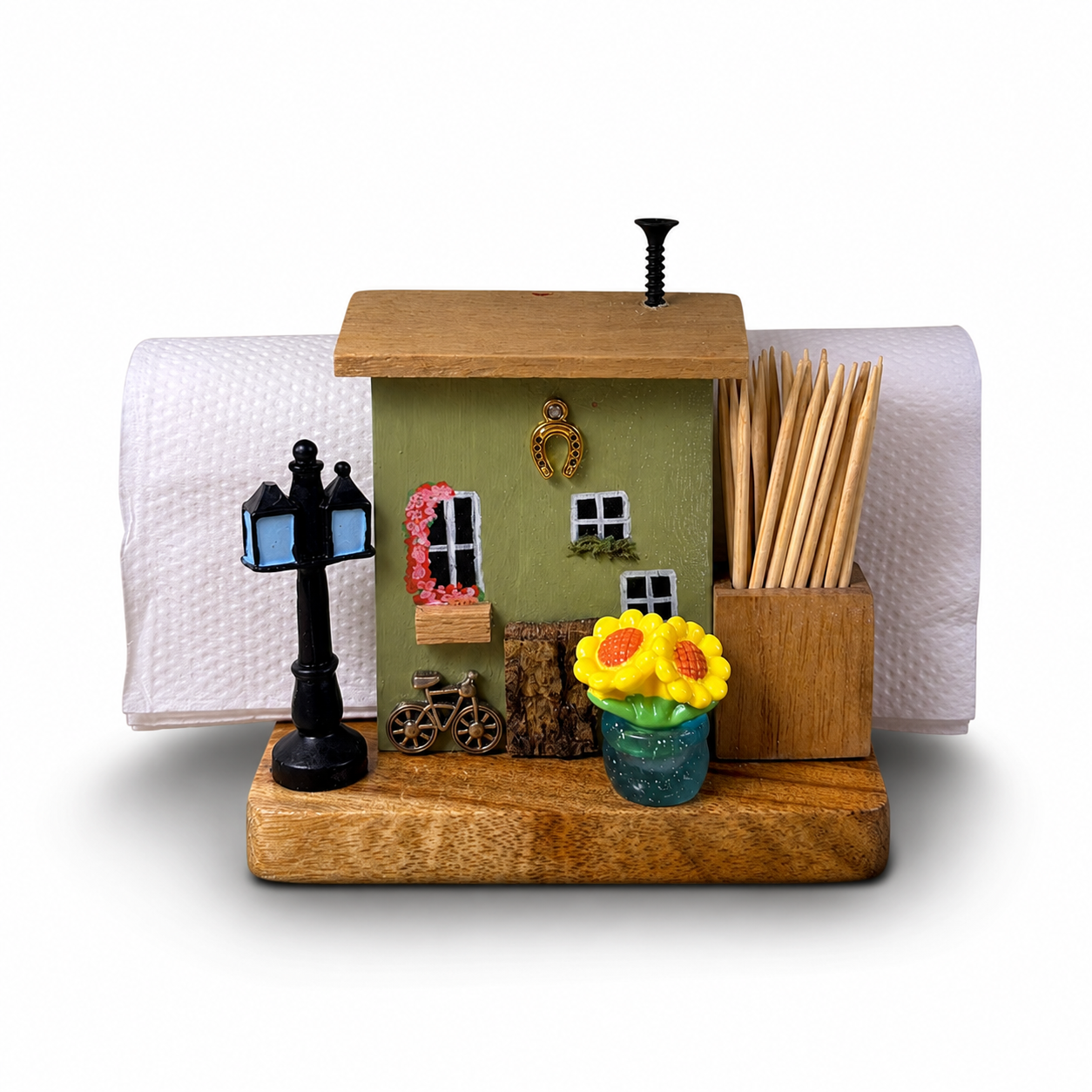 Green Country Cottage Napkin and Toothpick Holder