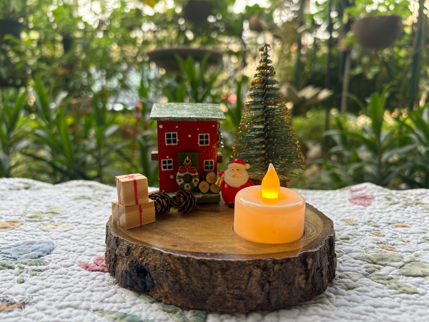 The Weaver's Nest Vintage Wooden House Candle Décor | Christmas Special