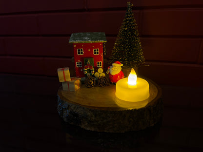 The Weaver's Nest Vintage Wooden House Candle Décor | Christmas Special