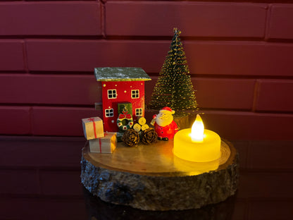 The Weaver's Nest Vintage Wooden House Candle Décor | Christmas Special