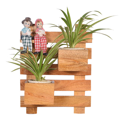 The Weaver's Nest Wooden Wall Planter Stand