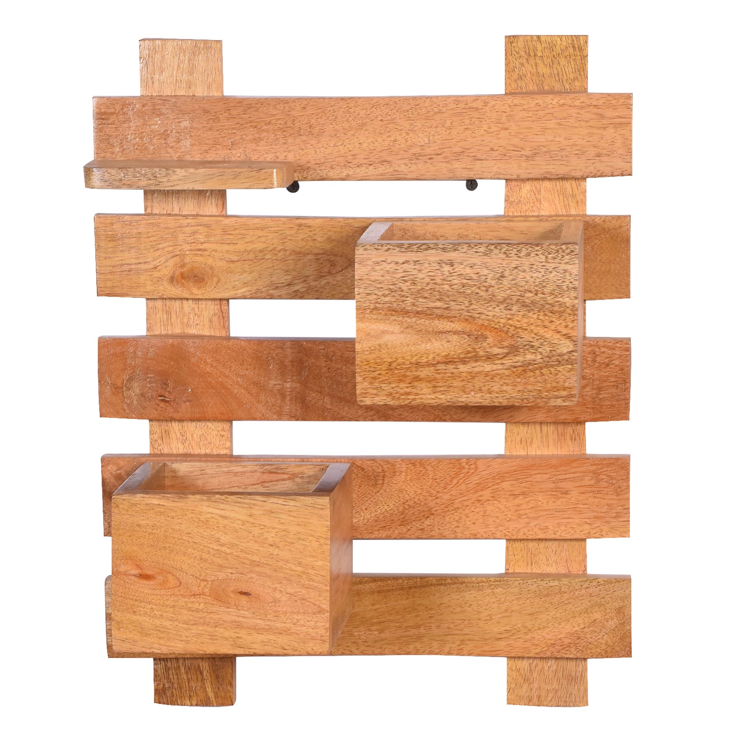 The Weaver's Nest Wooden Wall Planter Stand