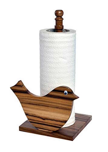 The Weaver's Nest Wooden Bird Kitchen Towel Holder/Tissue Paper Stand for Kitchen, Restaurants, Hotels (L 16 x W 13 x H 26 cm)