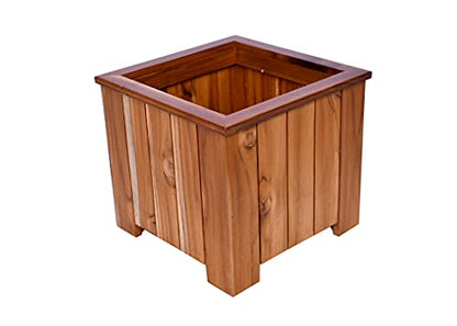 The Weaver's Nest Wooden Planter Box, Flower Pot Holder for Home, Restaurants, Hotels, Garden, Balcony, Patio