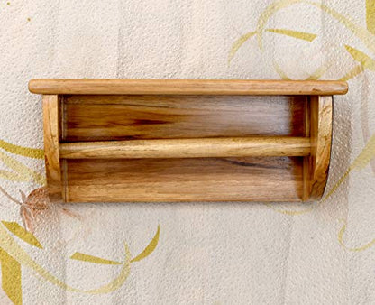 The Weaver's Nest Solid Wood Kitchen Roll /Towel Dispenser