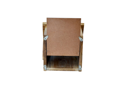 The Weaver's Nest House Shaped Napkin Holder - Teak Wood Napkin Holders For Tables - Kitchen Napkin Dispenser - Kitchen Accessories