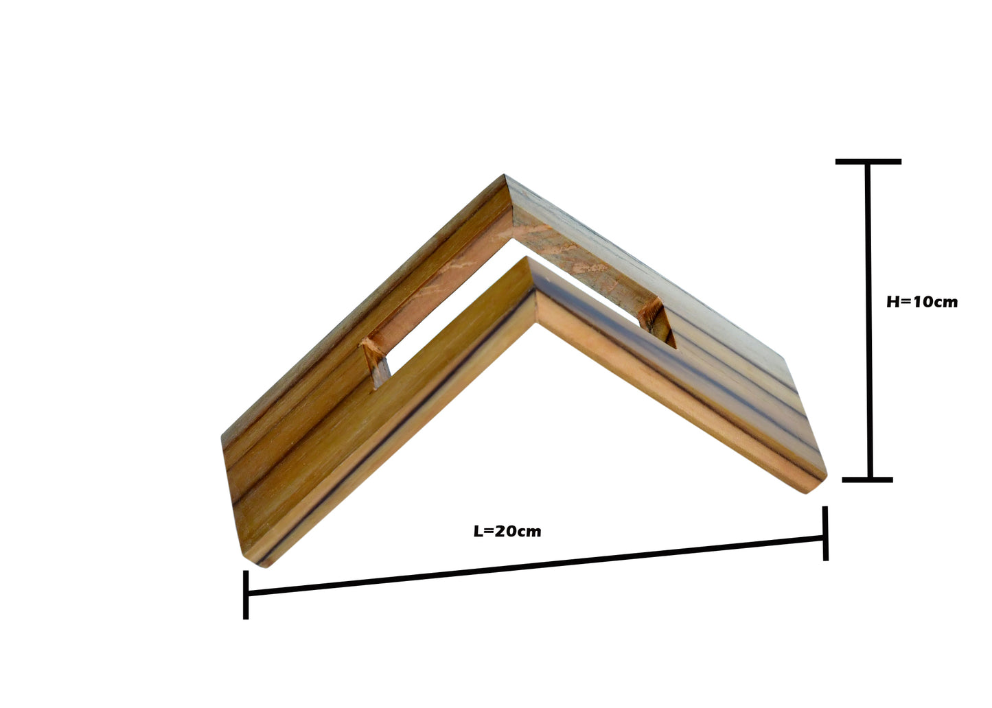 The Weaver's Nest Geometrical Natural Teak wood Napkin Holder
