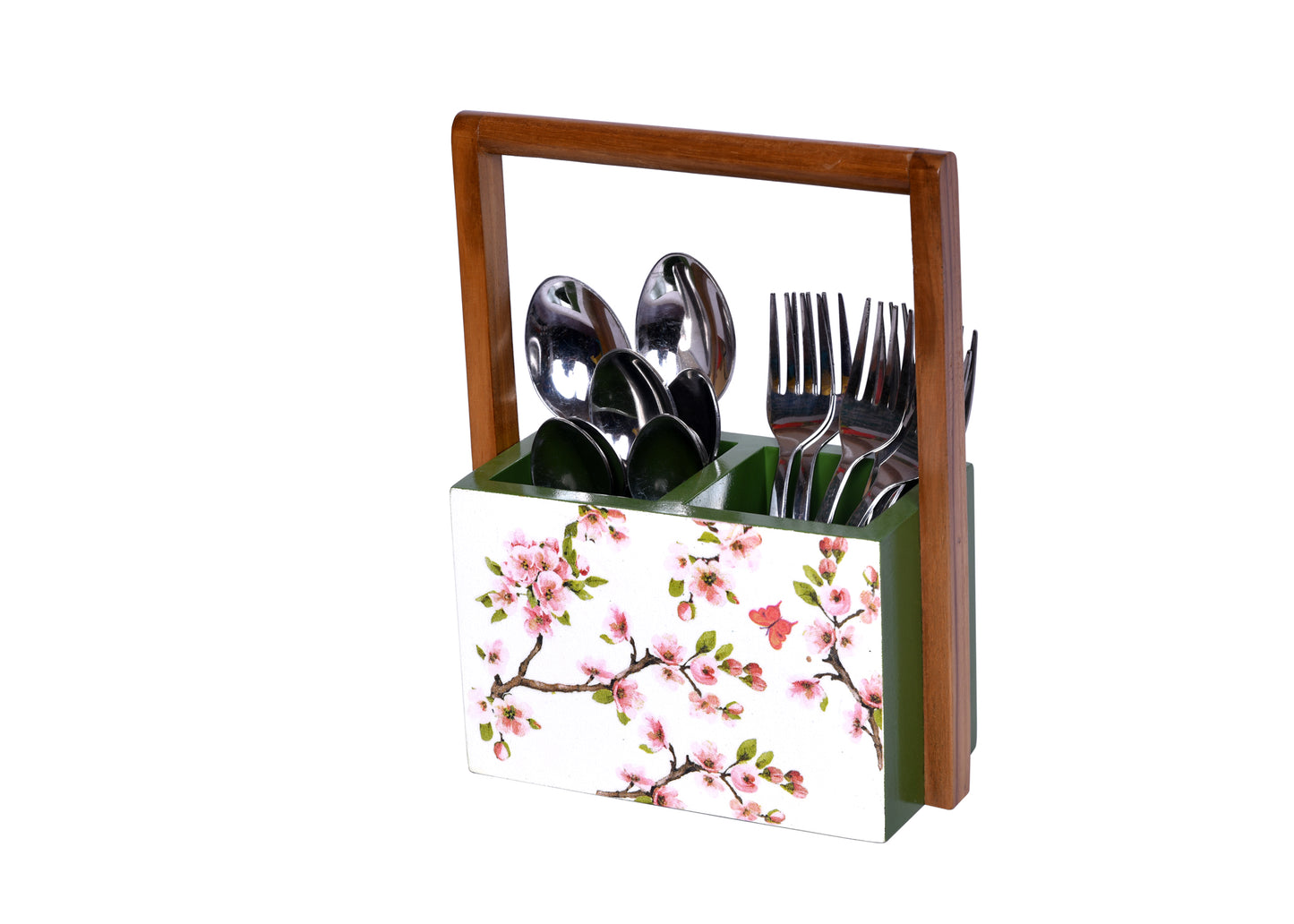 The Weaver's Nest Spoon Stand Cutlery Holder Table Organizer for Kitchen , Dining Table